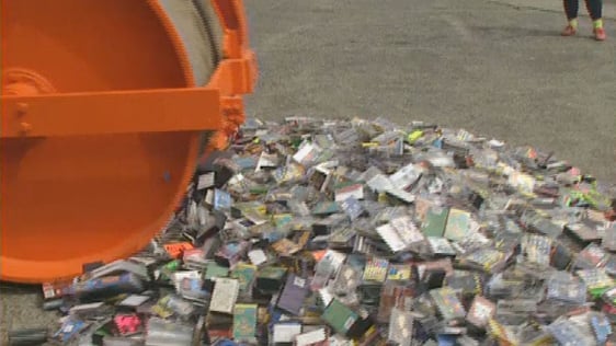 Cassettes crushed