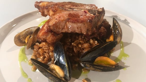 JP McMahon's Connemara Lamb Chops with Mussels and Mint.