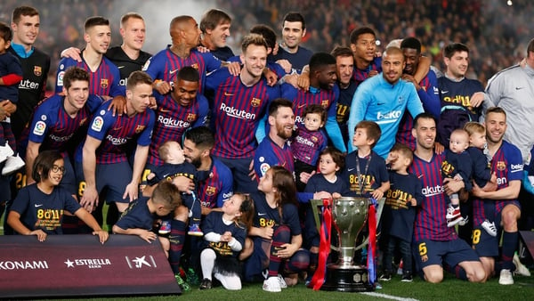 Barcelona made it seven La Liga titles this decade after an uninspiring win over Levante in the Camp Nou