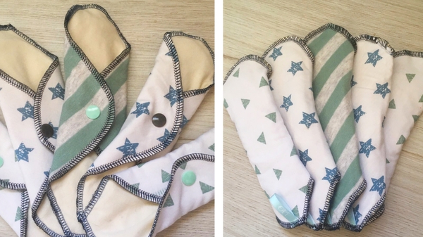 Reusable menstrual pads made by OtherMother Creations. Photo: OtherMother Creations