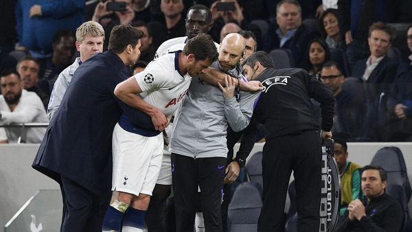 Jan Vertonghen was helped off the pitch during the 1-0 defeat to Ajax