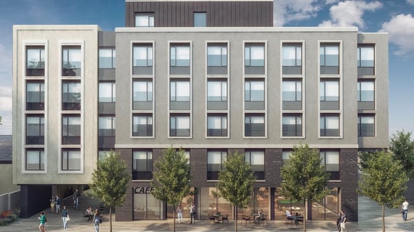An artist's impression of the original proposed development in Dún Laoghaire