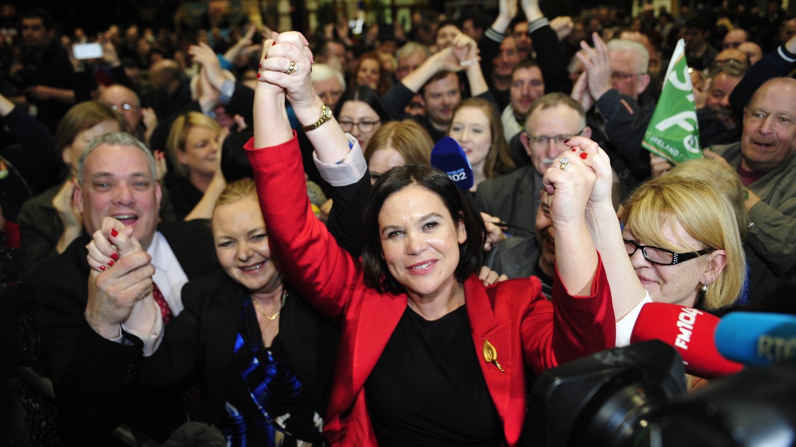 Image - Mary Lou McDonald pictured during the 2016 General Election