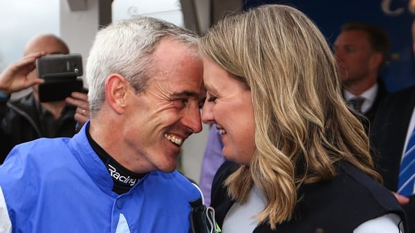 Ruby Walsh enjoys a moment with his family following his retirement