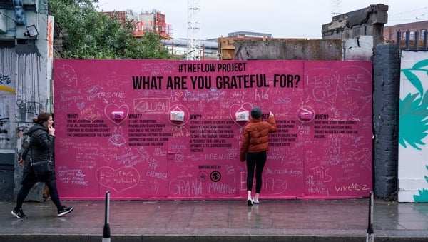 The Gratitude Wall at The Bernard Shaw. Photo: HG Creations