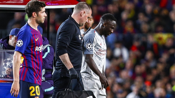 Naby Keita suffered the injury against Barcelona