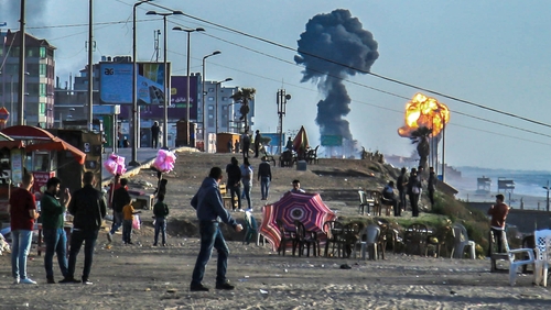 Israel said around 200 rockets were fired from Gaza