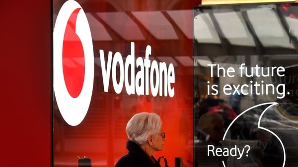 Vodafone said its organic core earnings rose 1.4% in the half of the year