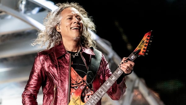 Kirk Hammett onstage in Milan - 