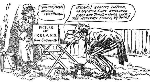 Cartoon on the state of Ireland in May 1919 Photo: Sunday Independent, 18 May 1919