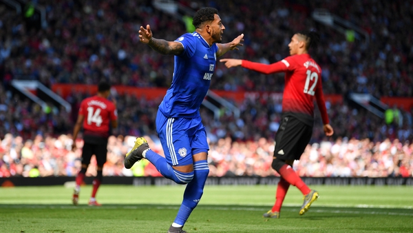 Nathaniel Mendez-Laing hit two as Cardiff City won at Old Trafford