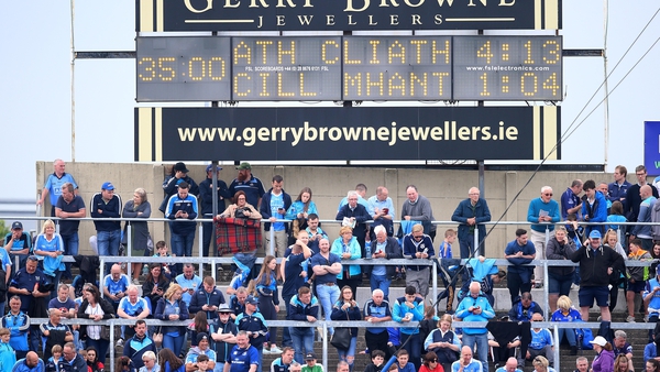 There was plenty of room on the terrace as Dublin hammered Wicklow last year