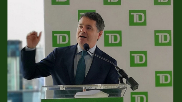 Finance Minister Paschal Donohoe at the launch of TD Securities new Dublin offices