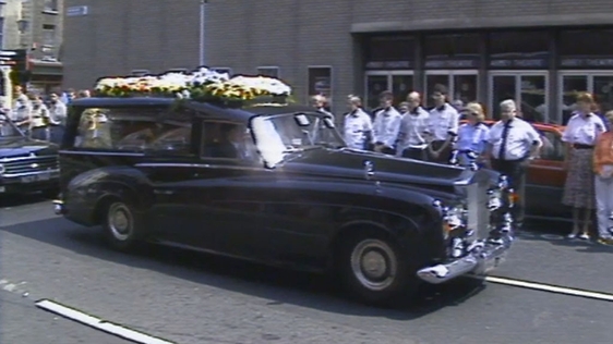 Ray McAnally's funeral.