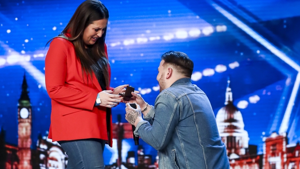 Britain's Got Talent featured on-stage proposal