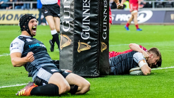 Ospreys are back in the Champions Cup with a 21-10 win over Scarlets