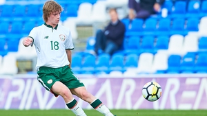 Luca Connell in action for the Ireland Under-18s in 2017