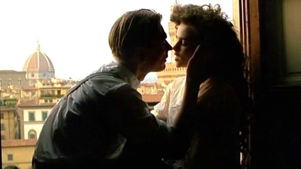 Julian Sands pictured with Helena Bonham Carter in A Room WIth a View in 1985