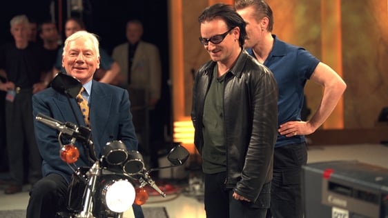Gay Byrne, Bono and Larry Mullen on the Late Late Show, 21 May 1999