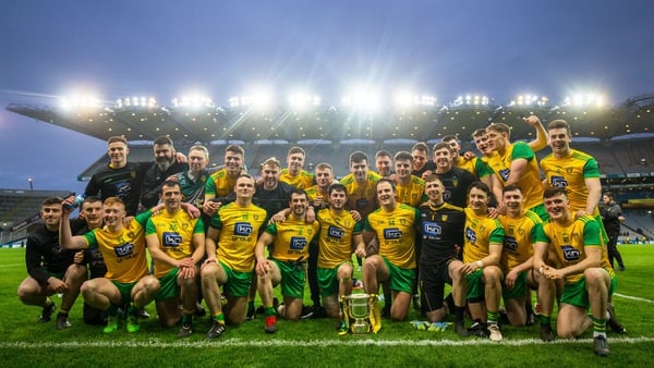 Donegal celebrate their Division 2 Allianz League success