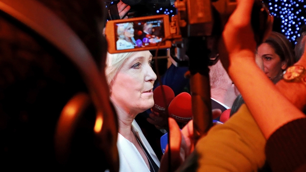 France's eurosceptic far-right National Rally party led by Marine Le Pen was set to finish top in France in the European Elections, narrowly ahead of the ruling faction of President Emmanuel Macron