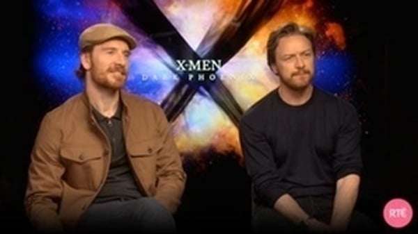 Michael Fassbendser and James McAvoy