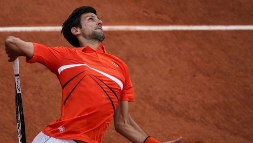 Novak Djokovic will face Italian qualifier Salvatore Caruso in the next round