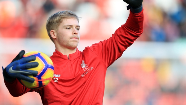 Caoimhin Kelleher is back in training with Liverpool
