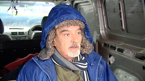Ian Bailey at the market in Skibbereen this morning