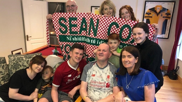 Seán Cox and family celebrate Liverpool's Champions League success