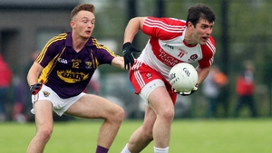 Derry's Mark Lynch gets away from Kieran Butler of Wexford when their sides met in the 2015 qualifiers