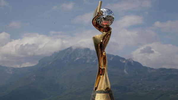 The FIFA WWC trophy is displayed at the Bastille fortress