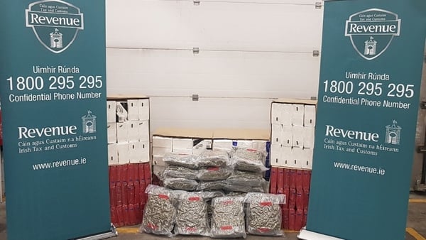The herbal cannabis had arrived in Dublin from Spain