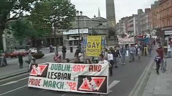 Gay Pride Parade in Dublin in 1992