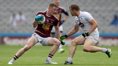 Ray Connellan (L) in action against Kildare in the 2016 Leinster SFC semi-final