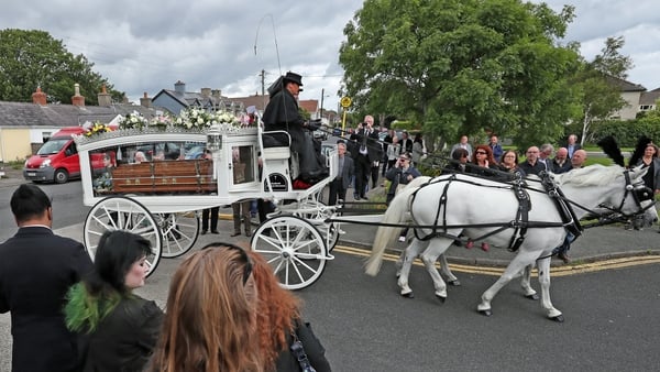 The funeral of Philomena Lynott took place at St Fintan's Church in Sutton, Dublin on Monday. Photo: Niall Carson/PA Images via Getty Images