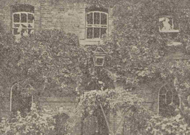 The police station in Epsom that was attacked by Canadian soldiers. Some damage is visible to the windows Photo: Sheffield Telegraph, 19 June 2019