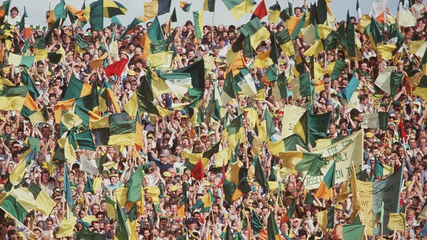 Royal fans at Croke Park during the glory days of the eighties