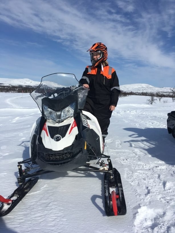 Snowmobile rides, cross-country ski and ice-fishing are just some of the activities on offer (Abi Jackson/PA)