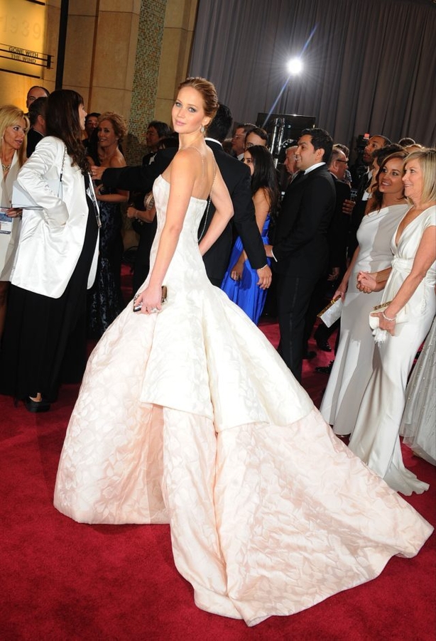 Jennifer Lawrence wearing Dior (Ian West/PA)