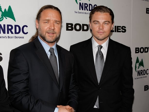 Russell Crowe and Leondardo DiCaprio