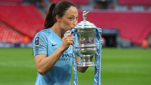 Megan Campbell won the FA Cup with Manchester City in 2019