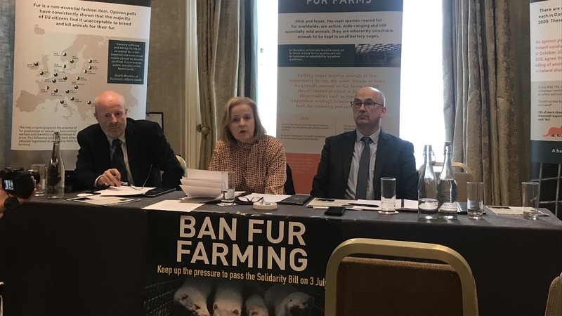 Solidarity TD Ruth Coppinger described fur farming as a "cruel and ailing" industry