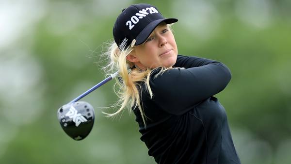 Stephanie Meadow hit two bogeys on the back nine, which ultimately cost her a place at the weekend