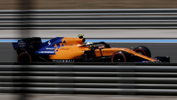 Carlos Sainz in Friday's practice at the Circuit Paul Ricard