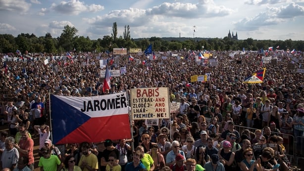 EU CRISIS: '250,000 protesters' demand Brussels stops funding underfire Czech PM Babis
