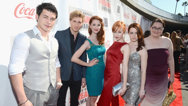The cast of the Lizzie Bennet Diaries in the spotlight. Photo: Getty Images