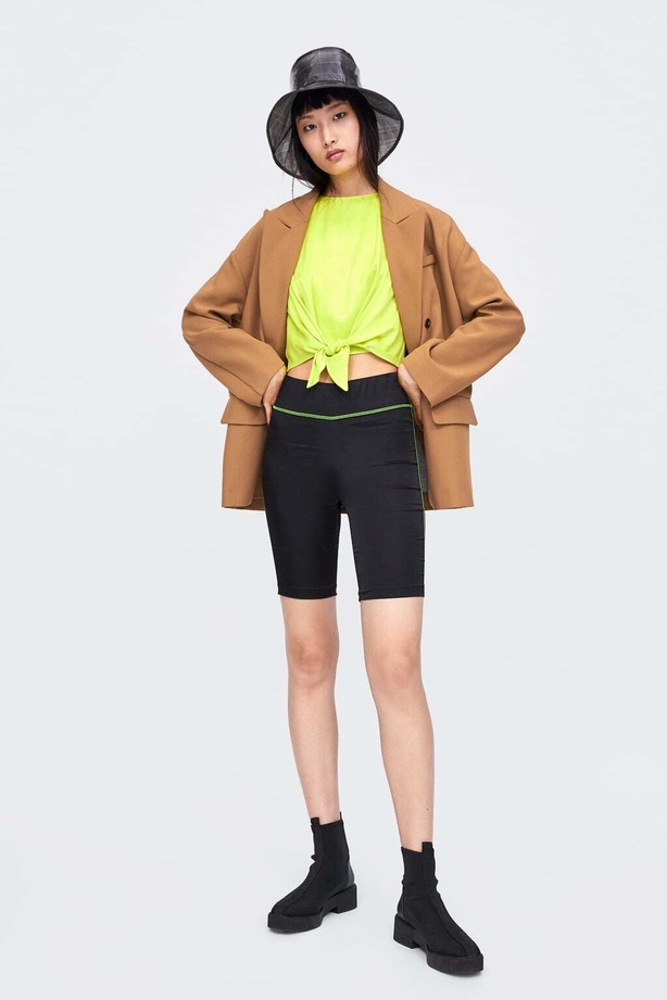 Hush Anita Blazer; Cotton Slub Crew Tee; Slim Denim Shorts; Brimpton Sandals; Penelope Sunglasses