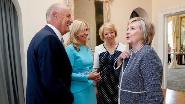 Hillary Clinton is guest of honour at Barretstown this evening