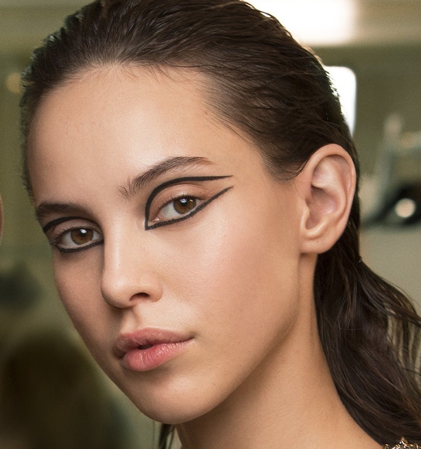 model backstage at Chanel SS19